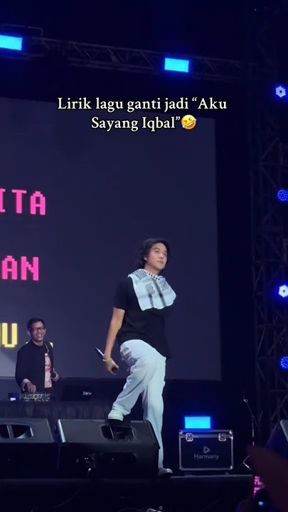 IQBAAL RAMADHAN SALTING 😱🤩| lagu CANTIK - KAHITNA #iqbaalramadhan #kahitna #cantik #iqbaal #konser