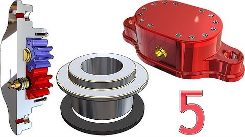 5- Project 16 |Hydraulic Wall Gear Pump| SolidWorks Tutorial :  bushing 1 & sealing