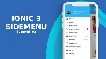 Ionic 3 side menu tutorial 2