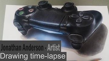 Drawing a PS4 controller - time lapse video