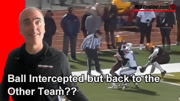 Interception, Loose Ball, and Ruling Dilemma