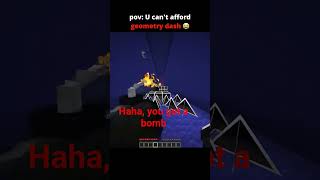 bombies Minecraft #recipe #memes #funny #capcut #minecraft #geometrydash