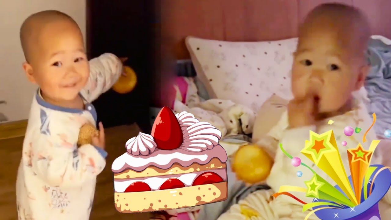 Cute Twin Brothers Moment:The Baby Feeds His Sleeping Twin Brother=