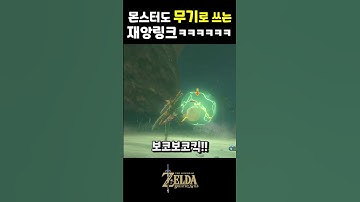 이젠 보코블린으로 몬스터 잡는 재앙링크ㅋㅋㅋㅋㅋㅋㅋ #젤다의전설 #shorts   #야생의숨결