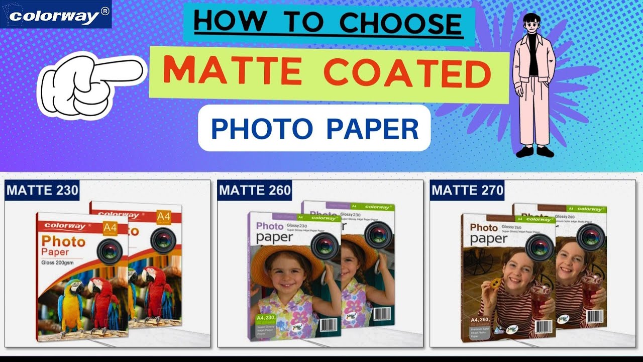 How to choose Matte photo paper for Inkjet printers or Large format printers?