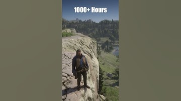 High Jump in RDR2 10 hours vs 1000+ hours of Gameplay #shorts #rdr2