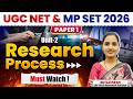 UGC NET 2026 Paper 1 | Research Process Unit-2 | Most Important | NET &amp; MP SET | Nutan Ma’am