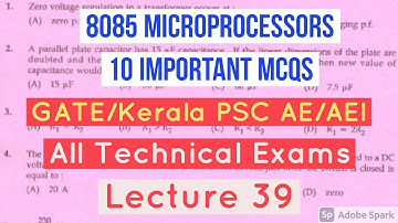 8085 Microprocessor  Important Objective Questions Multiple Choice Questions Gate Kerala PSC AE AEI