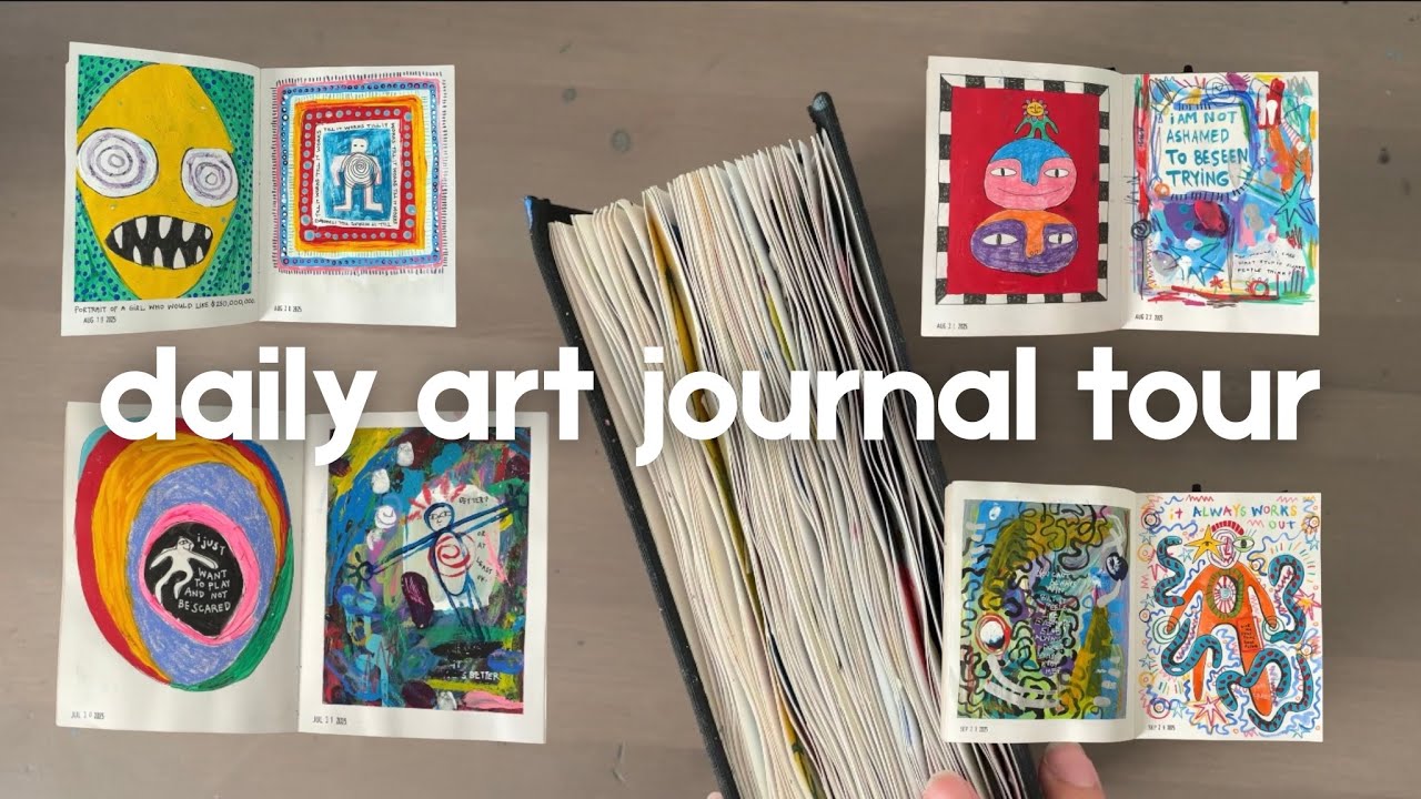 5 МЕСЯЦЕВ ЕЖЕДНЕВНОГО ВЕДЕНИЯ ЖУРНАЛА // ежедневный арт-журнал amandaswork // арт-идеи