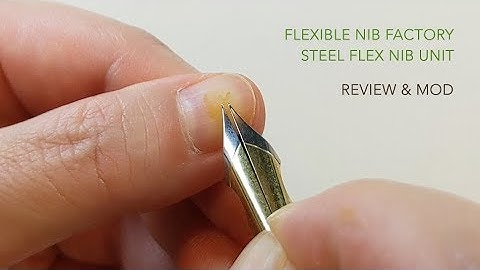 Flexible Nib Factory steel flex nib unit: It