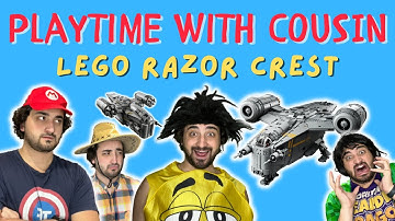 Playtime w/ Cousin:  Lego Razor Crest Comparison