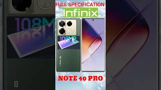 INFINIX Note 40 Pro full specifications