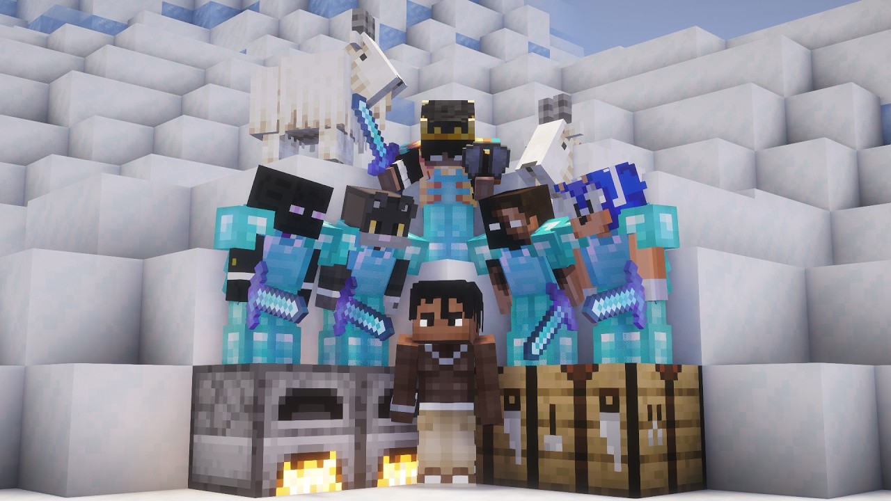 Minecraft Speedrunner VS 5 Hunters FINALE UNSCRIPTED - YouTube