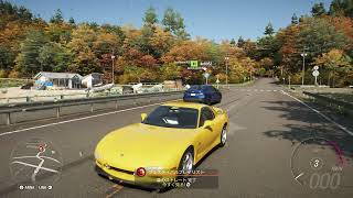 FOREST STRAIGHT SPEED ZONE 143.83km/h w/ RX-7 FD Type R Usa (STOCK RWD 255ps PI548)　FORZA HORIZON 6