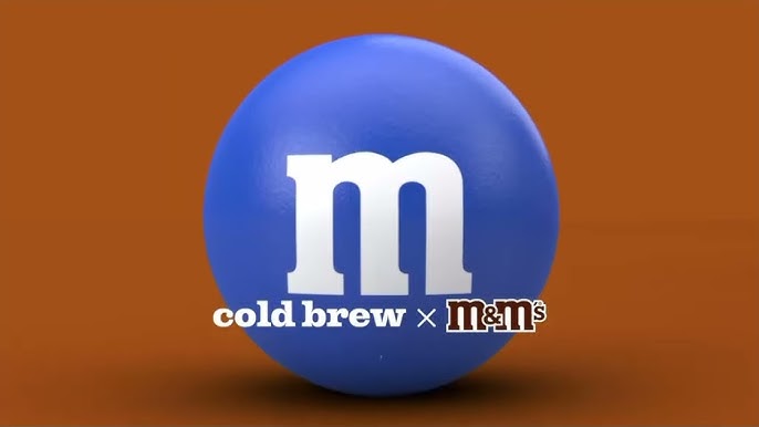 PRINT AD 2023 M&Ms Caramel Cold Brew Coffee Flavor Purple
