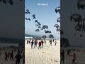 Palestinians In Gaza Rush To Receive Airdropped US Aid Palestinians In Gaza Rush To Receive Airdropped US Aid