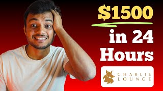 I Made $1500 with a Brand New Ai Platform Charlie Lounge in 24 Hour Challenge