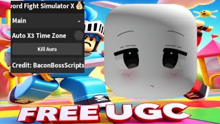 [FREE UGC] Sword Fight Simulator X 💰⚔️ OP SCRIPT (KILL AURA - AUTO x3 TIME ZONE)