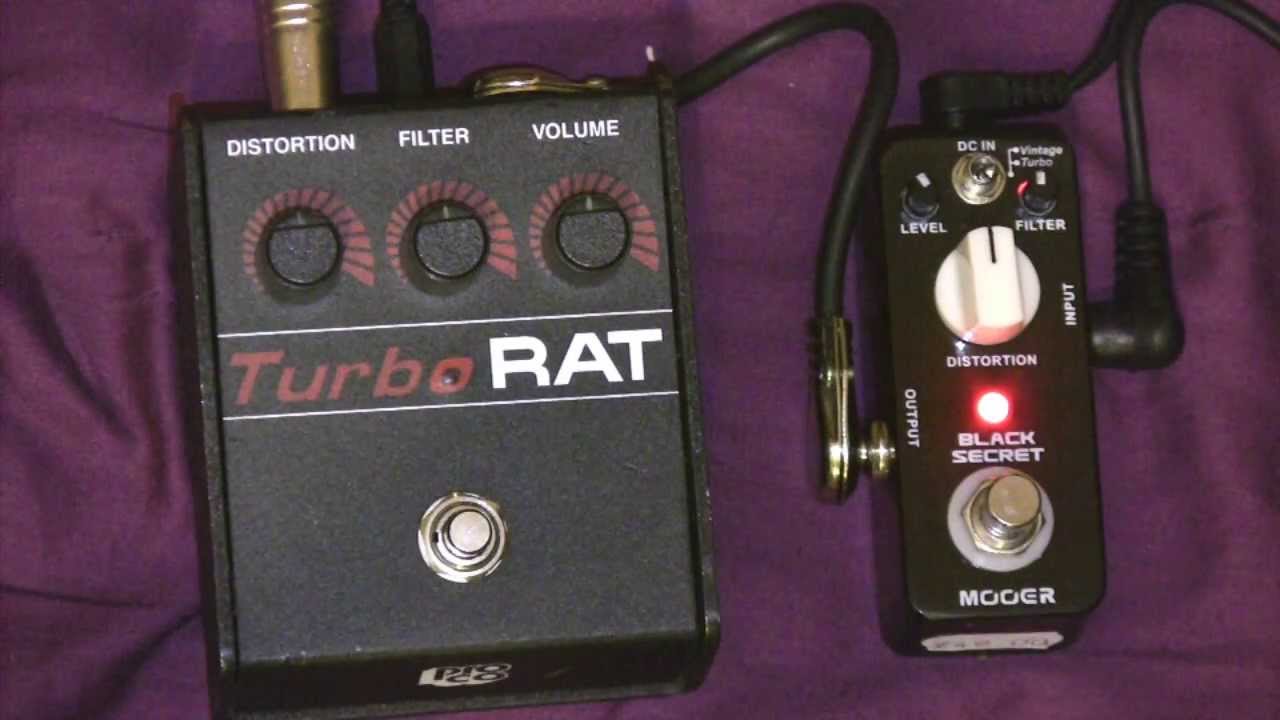 Mooer Black Secret Turbo Mode Vs ProCo Turbo Rat Distortion Pedal Comparison