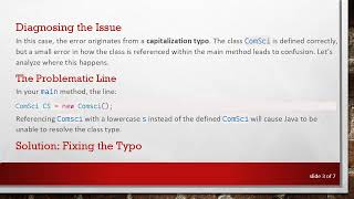 Resolving the Java Lang Error: "ComSci" Can’t Be Resolved to a Type