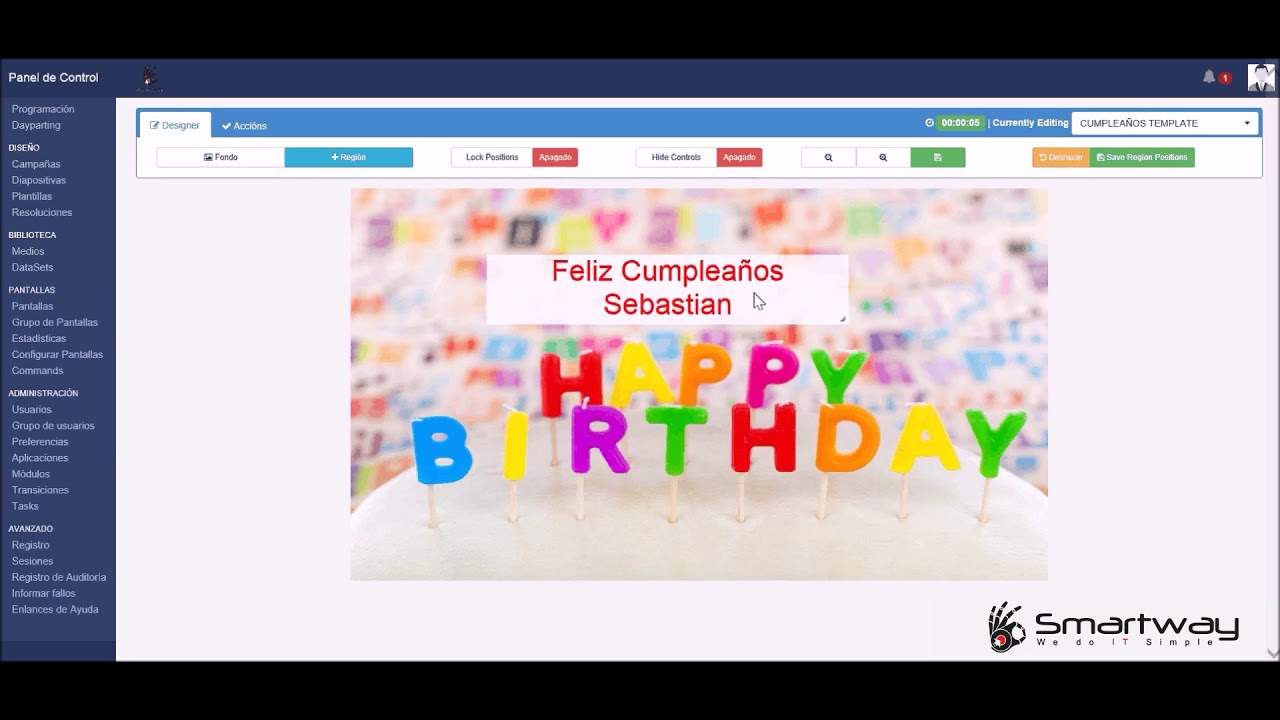 SmartWay- SmartSignage - Instructivo Creando Plantillas