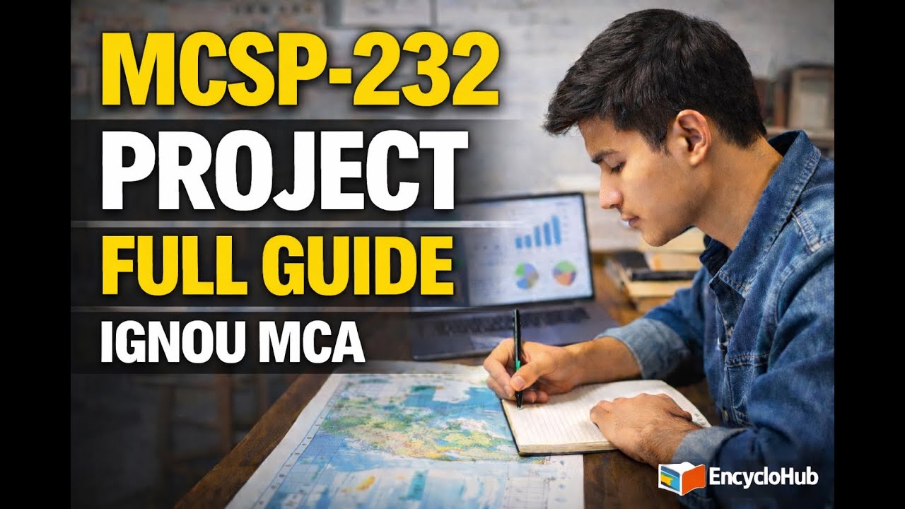 Полное руководство по проекту MCSP-232 | Проект и краткое описание программы MCA в IGNOU | Пошаго...