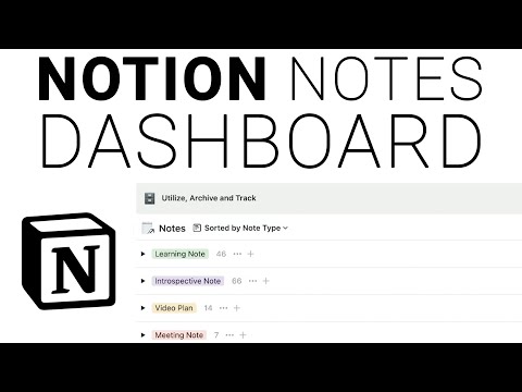 Notion Notes Dashboard: How to take and organize Notes in Notion! 📚
