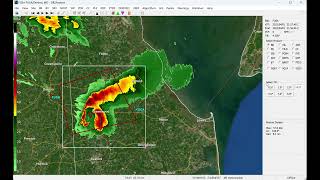 Furuno WR2120 weather radar tracking EF-3 tornado using GR2Analyst