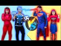 VINGADORES VS LIGA DA JUSTIÇA ! FUTSABÃO DE SUPER HERÓI -  ( Maloucos Biankinha ) - Teens Fun