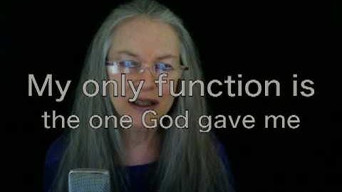 ACIM Lesson 065 - My only function is the one God gave me