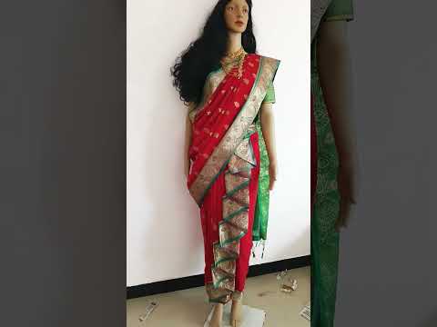 सहावारी साडी पासुन नऊवारी कटींग व शिलाई