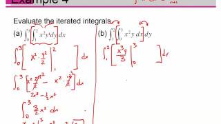 Calculus 3 - Section 15.1 Double Integrals over Rectangles (Part 4) Iterated Integrals