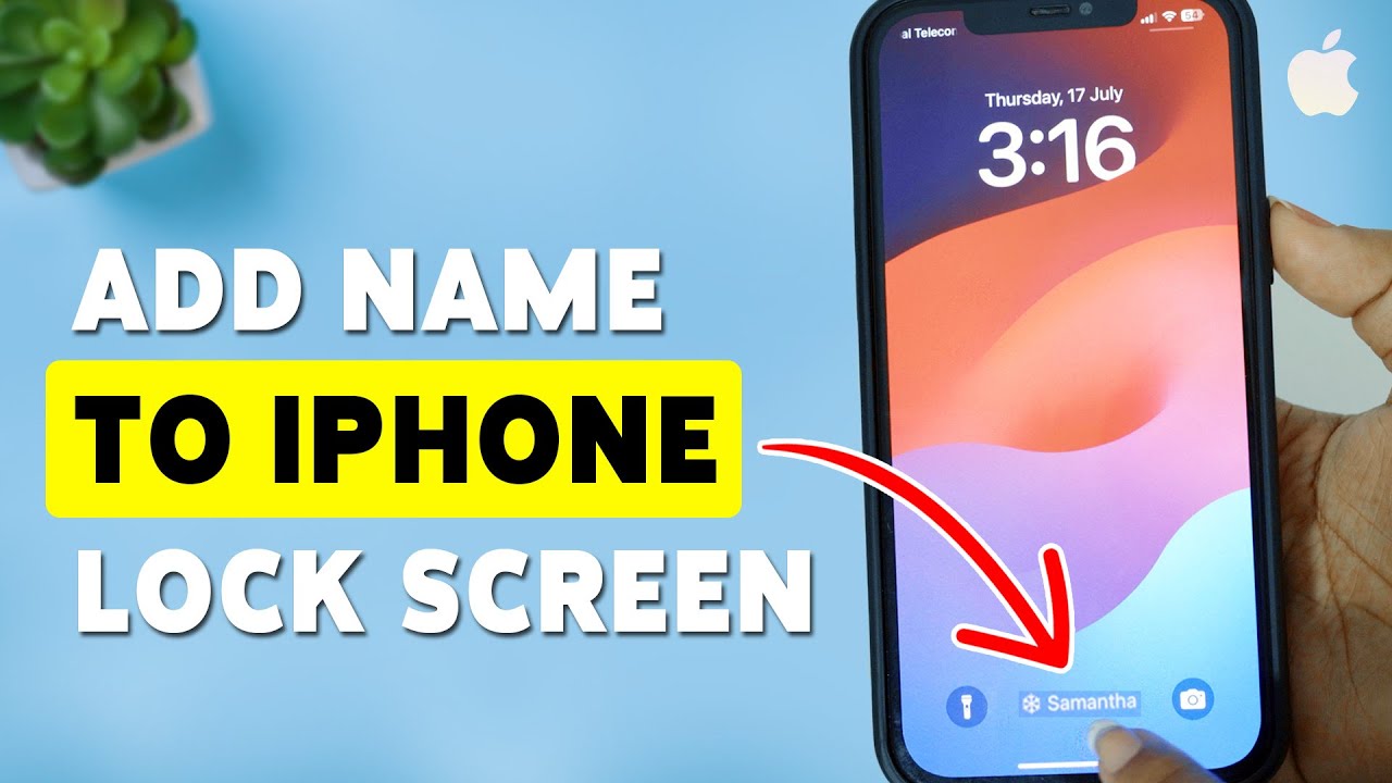 How To Add Name To iPhone Lock Screen | Customize Your Device Lock ...