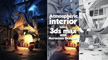 Atmospheric interior using 3ds max and Marvelous Designer