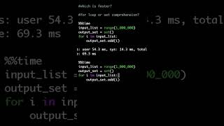 #Shorts #PyGoodies #3 - Set comprehensions