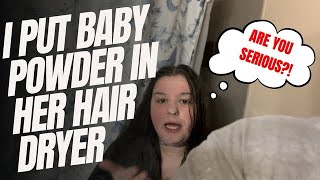 *I PUT BABY POWER IN HER BLOW DRYER* (Did not end well) MUST WATCH*****
