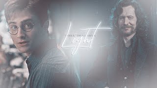 [AU] sirius & remus (+ harry) | light.