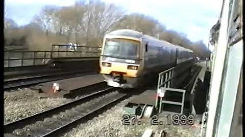 NETWORK SOUTHEAST. Class 166 Passing Oxford South 27 2 99 .Neil Hayton railway memories