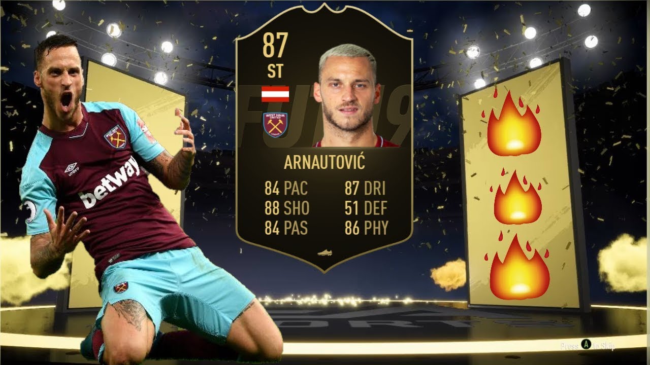 FIFA 19 - 3RD INFORM MARKO ARNAUTOVIC PLAYER REVIEW!!
