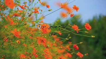 تلاوة خاشعة | للقارئ إسلام صبحي سورة الفلق