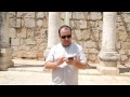 Ev. Rubens Cunha na sinagoga de Cafarnaum