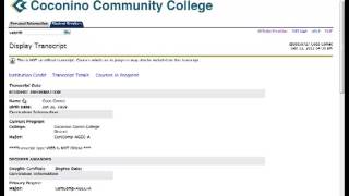 Unofficial Academic Transcript