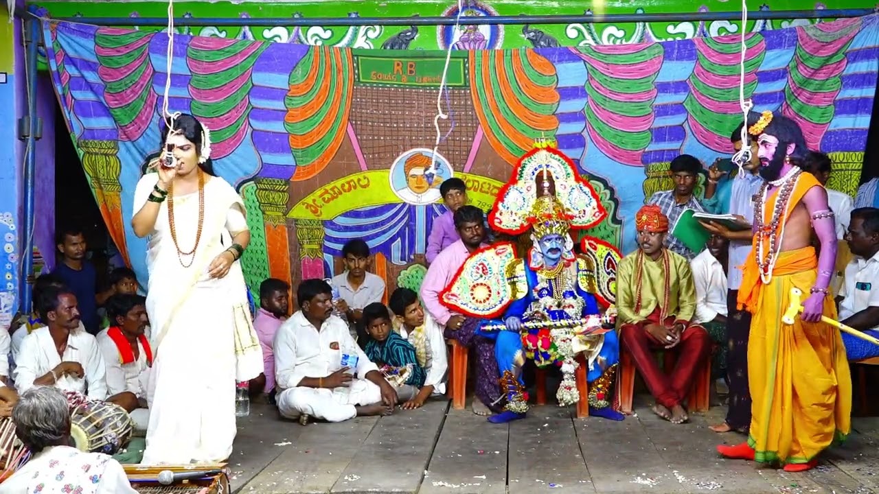 ಬಸರಕೂಡು ಗ್ರಾಮದಲ್ಲಿ ರೇಣುಕಾ ಜಮದಗ್ನಿಯ ಕಲ್ಯಾಣ ಬಯಲಾಟ ಭಾಗ 8