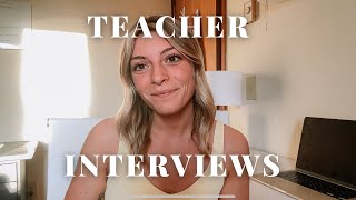 TEACHER TALK | how to succeed with teacher interviews!