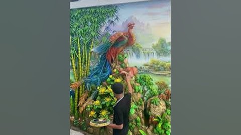 Tranh tứ quý tùng trúc cúc đào