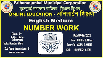 Std 5th | Maths | Number Work | International and Roman numbers