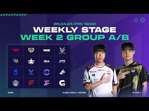 위클리 스테이지 WEEK 2 GROUP A/B ⎮ 2026 PWS [배틀그라운드] [배그]