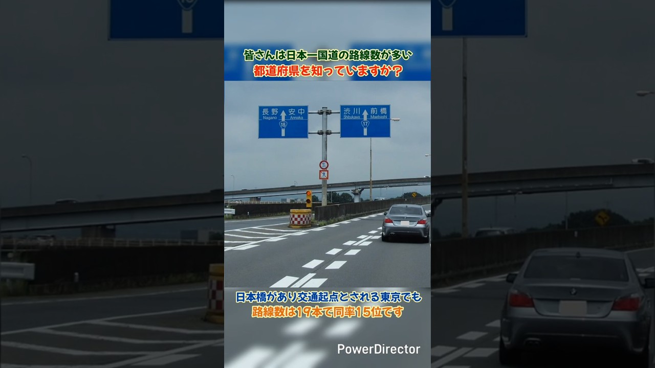 【路線詳細は概要欄】東京ではない！？日本一国道の路線数が多い都道府県とは？#shorts #道路 #交通 #雑学