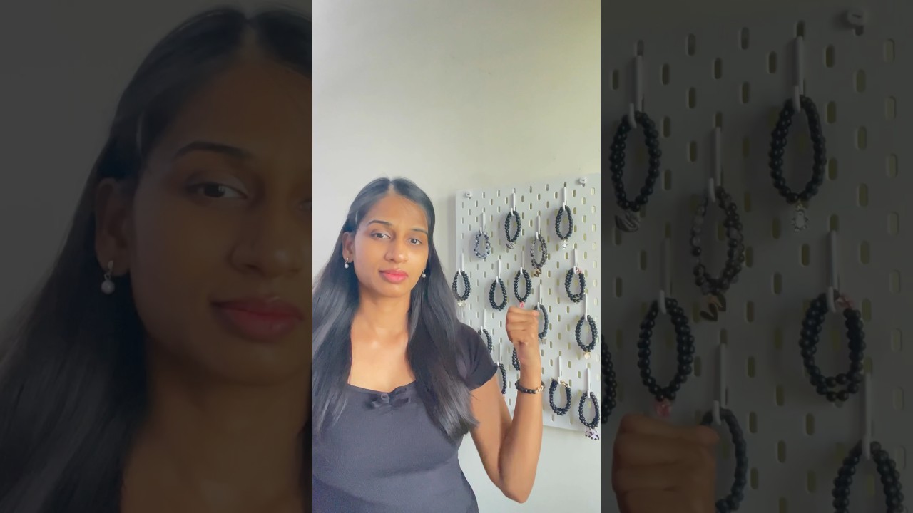 Пополнение запасов браслетов из черного бисера 😍❤️#шорты