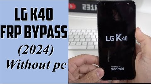 LG k40 frp bypass without pc || How to Bypass google account lg k40 (2024)(lmx420)